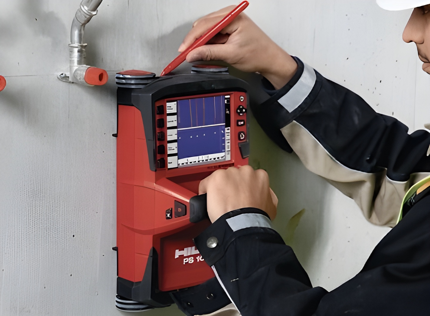 Carbonation testing and dust sampling